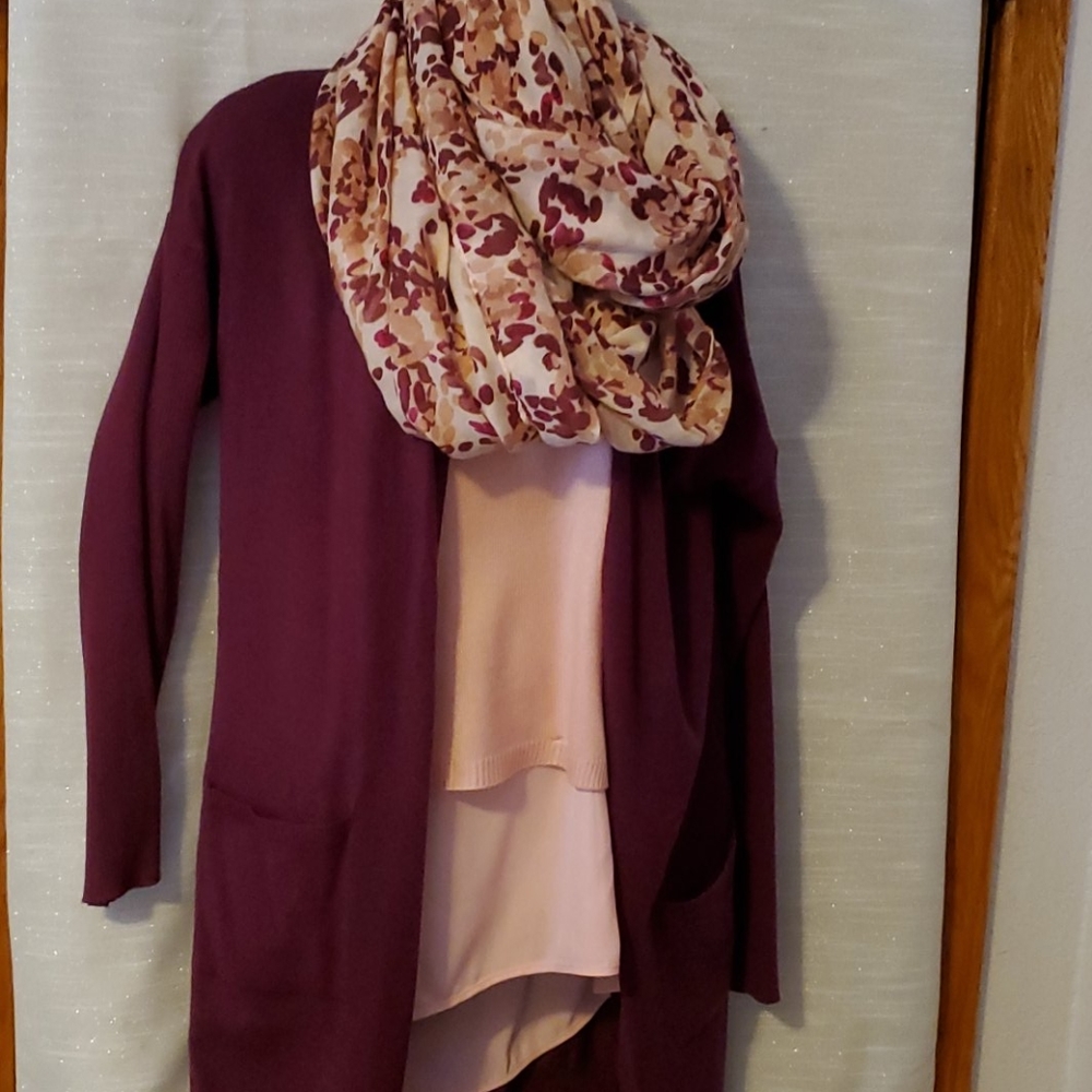 Pink and Burgundy outfit